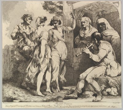 Rustick Dancers, 9 november 1780. av Robert Blyth