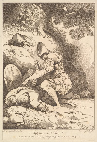 Strippning av de dödade, 15 november 1779. av Robert Blyth