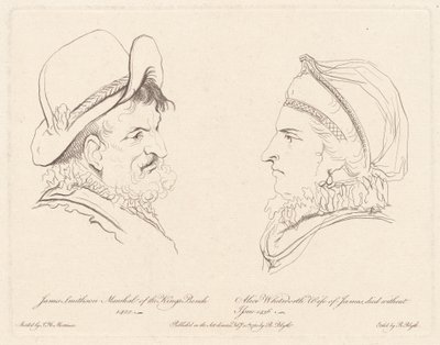 James Smithson och Alice Whitworth av Robert Blyth, after John Hamilton Mortimer