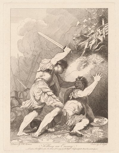 Att döda en fiende av Robert Blyth, after John Hamilton Mortimer