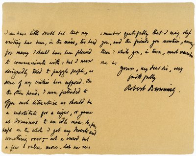 Brev från Robert Browning till William G Kingsland, 27 november 1868 av Robert Browning
