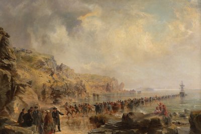 Landar kuständen av Atlantkabeln, 1866. av Robert Charles Dudley