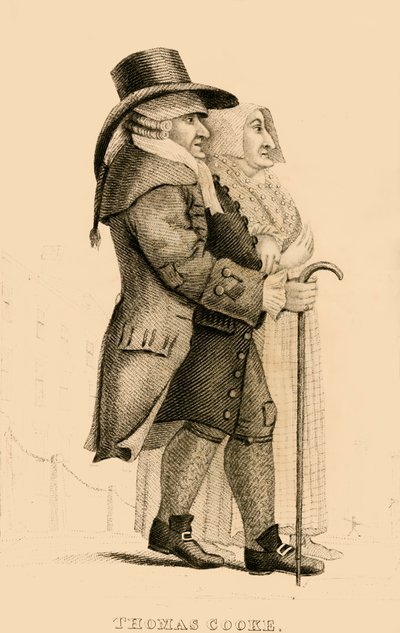 Thomas Cooke, den ökända Islington snålen, 1822. av Robert Cooper