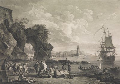 Utsikt över Pausilype nära Neapel, 1785. av Robert Daudet
