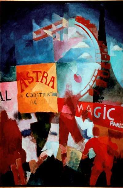 Cardiff Team 1912-1913 (olja på duk) av Robert Delaunay
