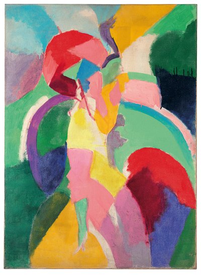 Kvinna med ett parasoll eller La Parisienne av Robert Delaunay