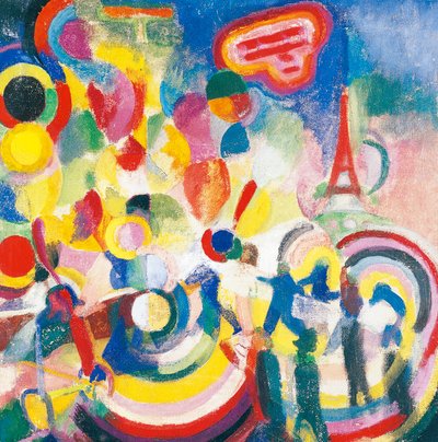 Homage till Bleriot av Robert Delaunay