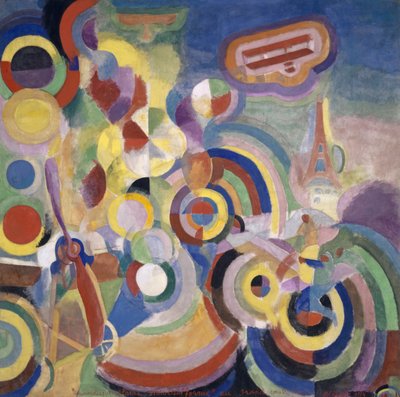 Homage till Blériot av Robert Delaunay