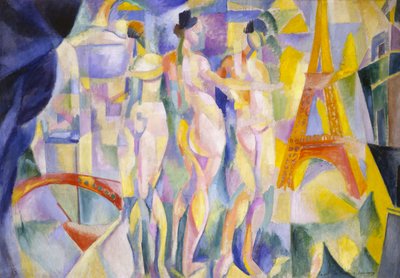 Staden Paris, ca 1911 (olja på duk) av Robert Delaunay