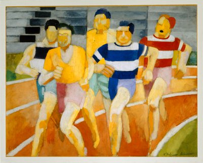 Les coureurs - löparna ... (målning på duk) av Robert Delaunay