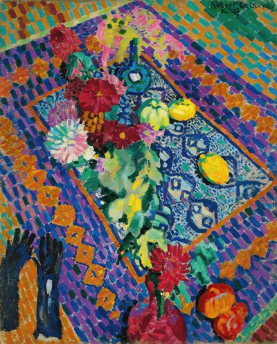 Stilleben med handskar, 1906-1907. av Robert Delaunay