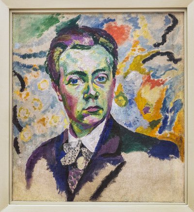 Självporträtt - Delaunay Robert (1885-1941) - Vinter 1905-1906 - Höjd: 0,54 m - Längd: 0,46 m - Paris, Centre Pompidou - Musee national d