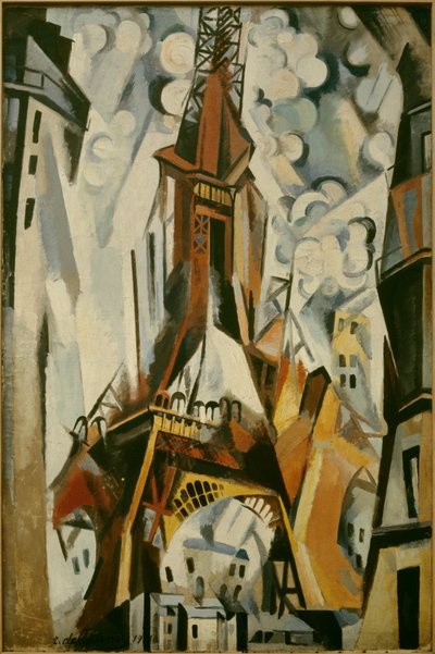 Eiffeltornets målning av Robert Delaunay (1885-1941) 1910. av Robert Delaunay