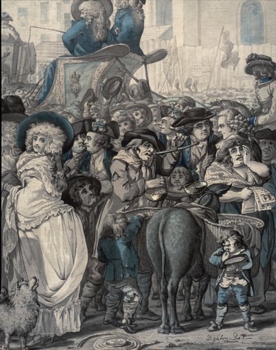 En detalj från "Westminster Election of 1788" av Robert Dighton