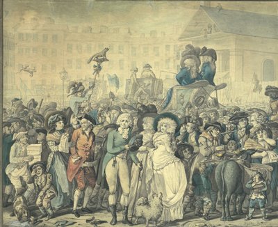 En detalj från "Westminster Election of 1788" av Robert Dighton
