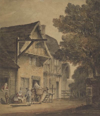 Figurer utanför Boar Inn av Robert Dixon