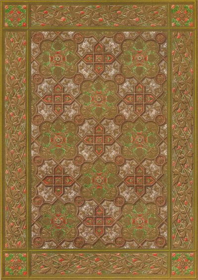 En präglad läderpanel av Habenicht, Wien, 1863. av Robert Dudley