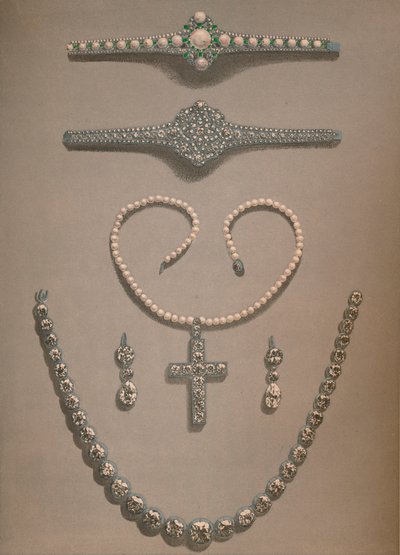 Halsband, örhängen, armband Bröllopspresenter till Alexandra av Danmark, 1863 av Robert Dudley