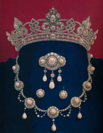 Parure of Diamonds and Pearls - The Gift of HRH Prince of Wales, 1863. av Robert Dudley