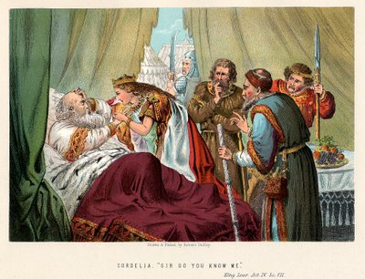 Scen från Shakespeares King Lear, c1858 av Robert Dudley