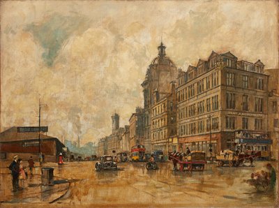 Broomielaw (olja på duk) av Robert Eadie