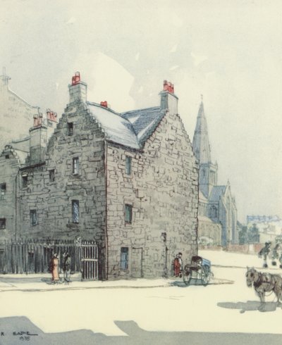 Glasgow: Provands Lordship (färglitografi) av Robert Eadie