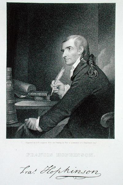 Francis Hopkinson (1738-91) graverad av James Barton Longacre (1794-1869) (gravyr) av Robert Edge (after) Pine