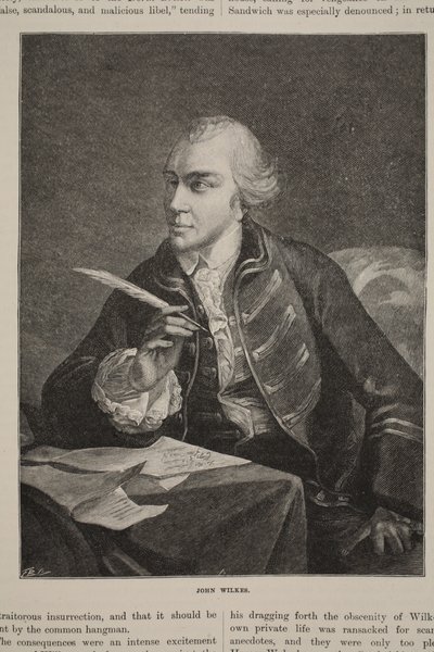 John Wilkes, illustration från Cassell