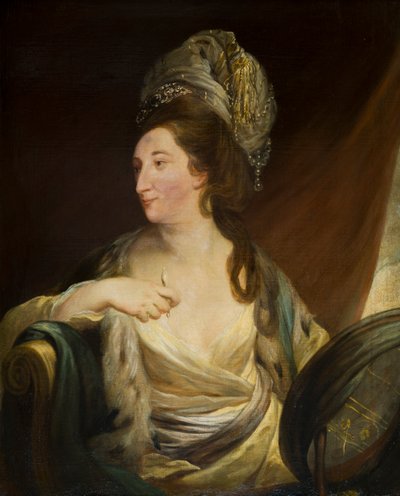 Porträtt av Elizabeth Simpson, Lady Bridgeman (1735-1806), ca 1750-88 (olja på duk) av Robert Edge Pine