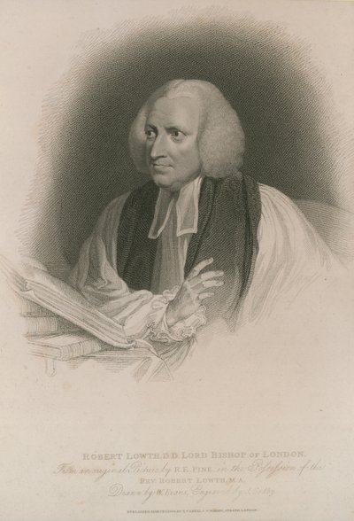 Porträtt av Robert Lowth av Robert Edge Pine