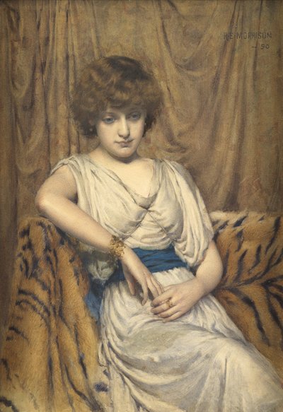En ung grek, 1890 (wc på papper) av Robert Edward Morrison