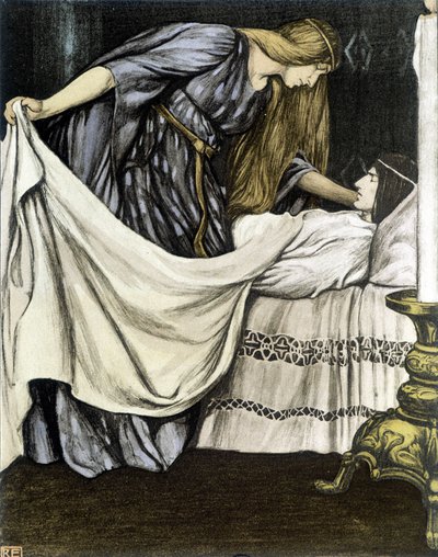 The Death of Tristan - i "" The Roman of Tristan and Iseult"", av Robert Engels av Robert Engels