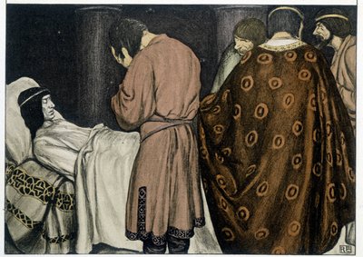 The Death of Tristan - i "" The Roman of Tristan and Iseult"", av Robert Engels av Robert Engels