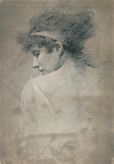 Kvinnostudie, c1895, 1897 av Robert Fowler