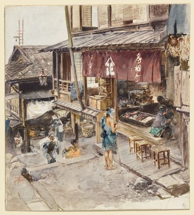 En gata i Ikao, Japan, III av Robert Frederick Blum