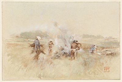 I arbete med att lägga ris på pyrande eldar av Robert Frederick Blum