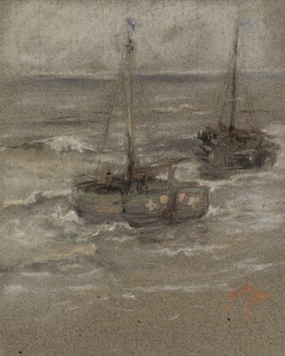 Fiskebåtar för ankar av Robert Frederick Blum