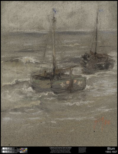 Fiskebåtar vid ankar, 1884 av Robert Frederick Blum