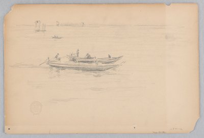Fiskebåtar, Japan av Robert Frederick Blum
