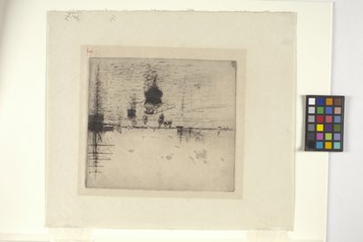Frakt på den venetianska lagunen (etsning) av Robert Frederick Blum
