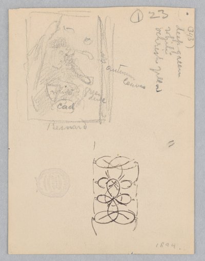 Studie för landskapet, "Moods to Music," Mendelssohn Glee Club, New York, NY av Robert Frederick Blum