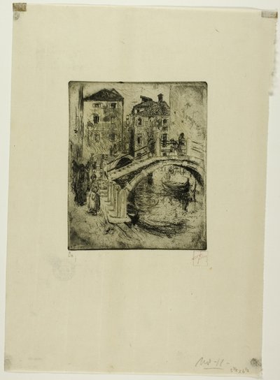 Venetianska kanalen och broar av Robert Frederick Blum