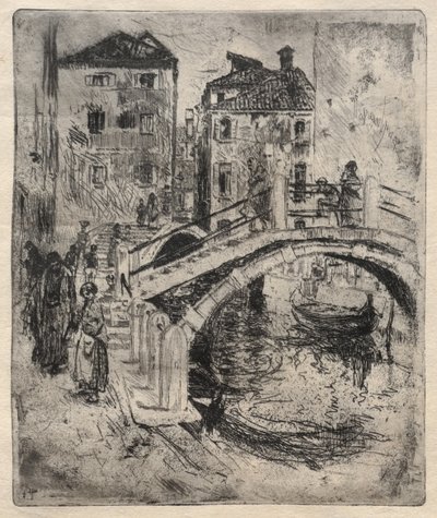 Venetianska kanalen och broar, 1886. av Robert Frederick Blum