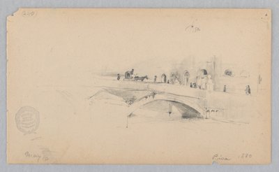 Utsikt över Pisa, Italien av Robert Frederick Blum