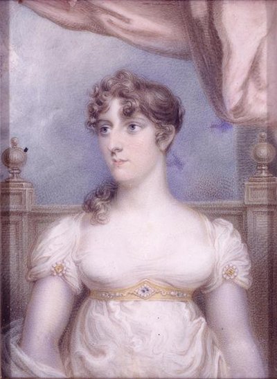 Mrs Robert Fulton, ca 1810-15 (akvarell på elfenben) av Robert Fulton