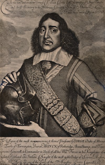 George Monck, 1:e hertig av Albemarle, engelsk soldat och statsman, 1600-talet 1894 av Robert Gaywood