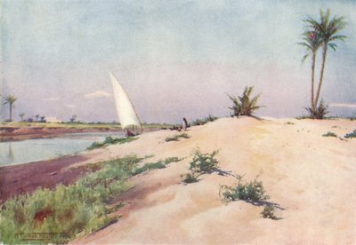 På Ismailiakanalen, nära Tel-El-Kebir, c1880, 1904 av Robert George Talbot Kelly