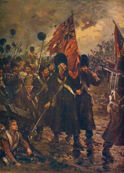 Saving the Colours: Guards at the Battle of Inkerman, 1854 1909 av Robert Gibb