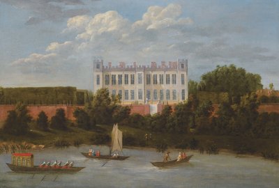 Utsikt över Syon House från Themsen av Robert Griffier
