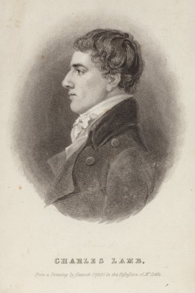 Porträtt av Charles Lamb av Robert Hancock